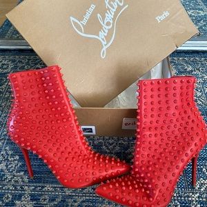 Christian Louboutin spiked booties